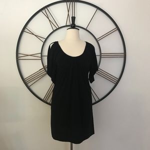 Boston Proper Shift Open Shoulder Dress Black